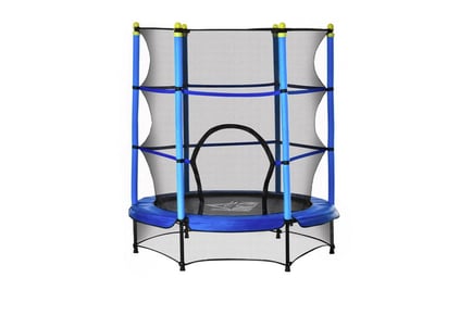 5.2 ft Kids Trampoline with Safety Net, Blue