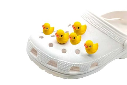 10Pcs Little Yellow Duck Croc Charms