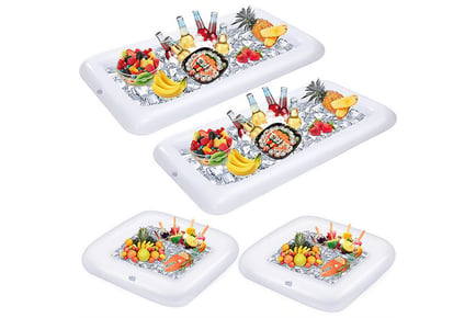 Inflatable Floating Ice Serving Tray - 2 Sizes