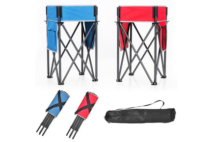 2-Piece Folding Camping Table Set - 2 Options