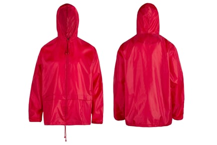 Unisex Hooded Raincoat - Multiple Sizes and Colours