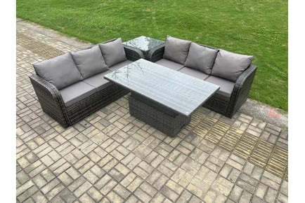 Garden Rising Dining Set Arc Armest Sofa