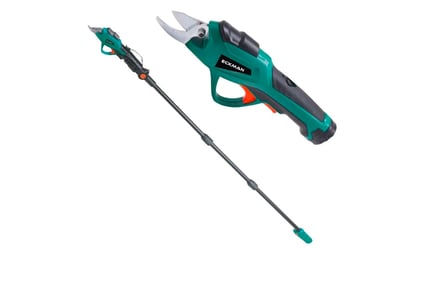 2-in-1 Cordless Pruner with Telescopic Pole