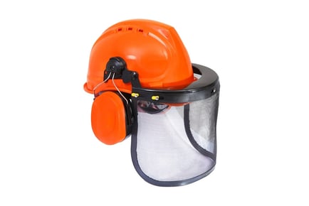 Helmet with Eye and Ear Protection