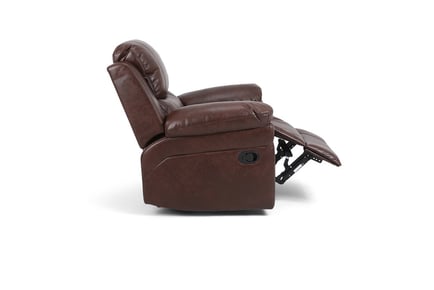 Segovia Premium Leather Manual Recliner Armchair - 3 Colours