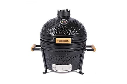 Mega Kamado BBQ Oven - 21-Inch Ceramic Grill for Outdoor Cooking