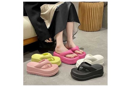 Solid Color EVA Slippers Beach Slippers