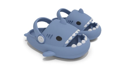 Kid's Shark Slide Slippers in 10 Sizes and 8 Colours