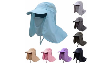 Wide Brim UV Protection Outdoor Hat in 6 Colours