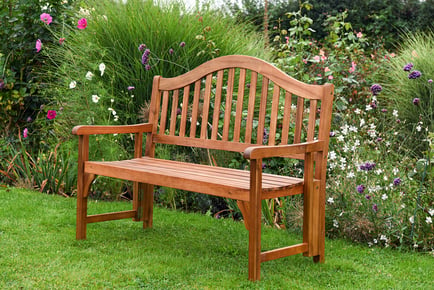 2 Seater Wooden Outdoor Garden Folding Bench with 2 Options