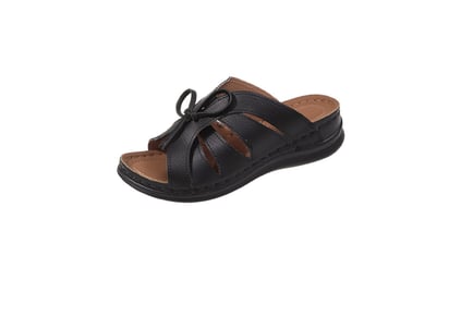 Women's Bowknot Wedge Sandals in 7 Sizes and 4 Colours