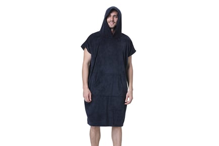 Unisex Hooded Beach Towel Robe - 4 Colours