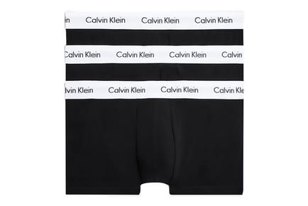 Pack of three Calvin Klein men's cotton boxer trunks, S
