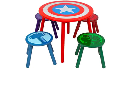 Marvel Avengers Round Table and Stools Set