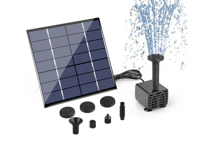 Solar Water Fountain Pump Kit with 4 Nozzles