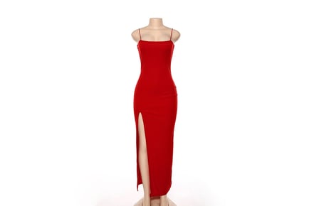 Women's Sleeveless Solid Slit Dress - 3 Sizes, 2 Colours