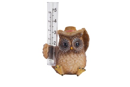 Rain Gauge Owl Ornament