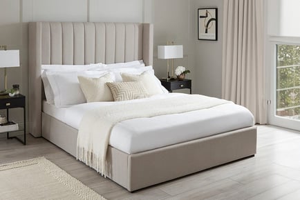 Sleek Wooden Bed Frame - 5 Sizes - Ottoman Optional