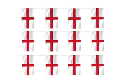 Euro 2024 England Football Bunting 26ft