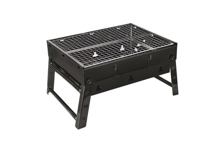Folding Charcoal BBQ with Grill in 2 Size Options
