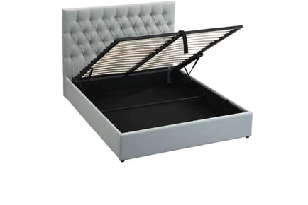 Sofia Plush Bed Frame with Optional Ottoman in 5 Sizes