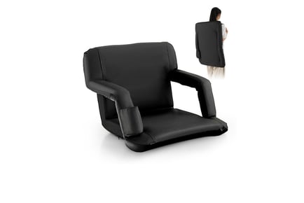 Back Supporting Portal Padded Seat - Black!