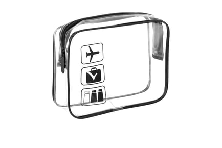 Waterproof Clear Toiletry Bag with Metal Zipper - 2 Options
