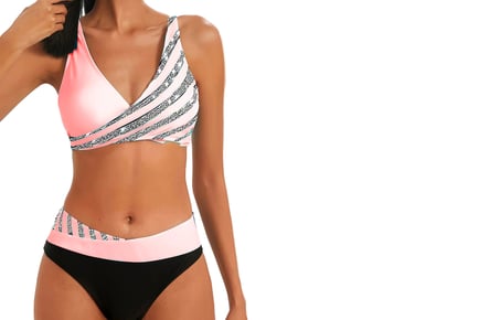 Women's Split Style Printed Bikini in 5 Sizes and 6 Colours