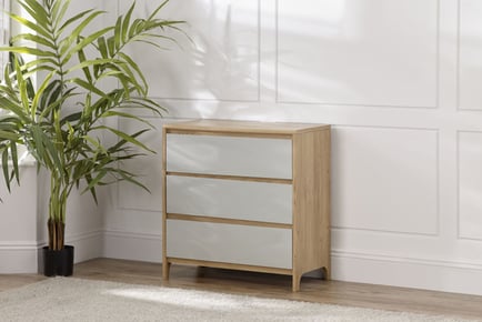 Blade Chest of Drawers-oak and grey