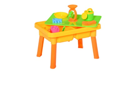 Vibrant Sand and Water Table with 16 Pcs