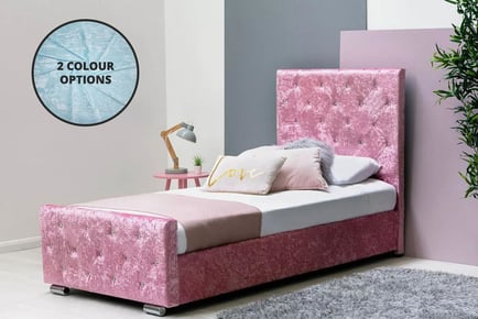 Princess Bed Frame & Mattress Set - 4 Sizes, 2 Colours