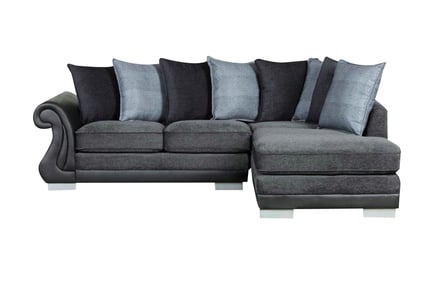Right or Left Hand Facing Grey Corner Sofa
