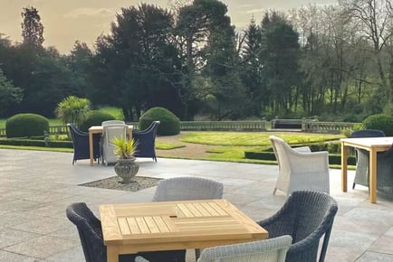 Al Fresco Dining with a Drink for 2 at Wroxall Abbey Hotel