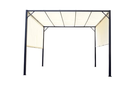 Retractable Outdoor Garden Metal Pergola