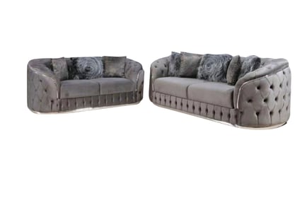Toronto Plush Velvet Sofa Range - 4 Options & 2 Colours!
