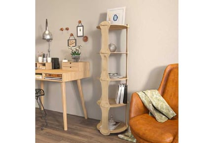 Yuna 5-tier MDF Screwless Bookcase