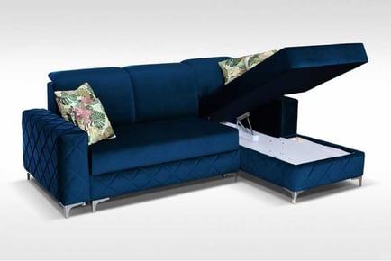 Borys Plush Velvet Mini/Large Sofa Bed
