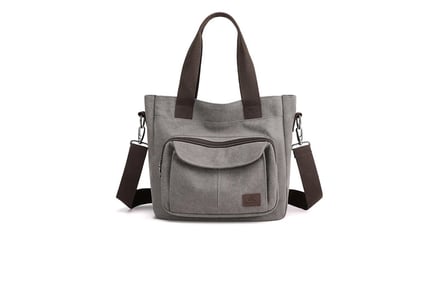 Unisex Large Capacity Multi-Pocket Shoulder Bag - 5 Colours