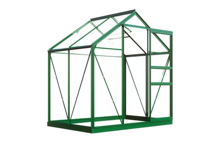 6.2ft x 4.3ft Traditional Greenhouse in Green or Grey