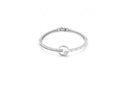 halo bangle silver