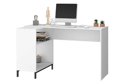 Vola White Corner Computer Desk