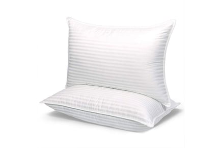 Pack Of 4 Premium Hotel Striped Pillows