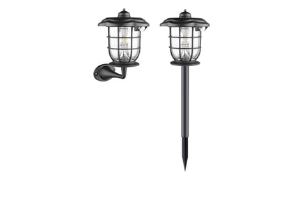 Dual Purpose Outdoor Solar Garden Light - 3 Options