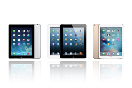 iPad 2, 4 or iPad Air 2- 5 Models with Various Storage