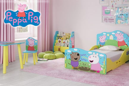 Peppa Pig 4-Piece Bedroom Set w/ Mattress