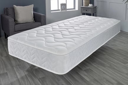 Spring Memory Foam White Flame Deep Quilted Mattress