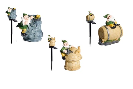 Waterproof Garden Gnome Statue with Solar Light - 3 Designs