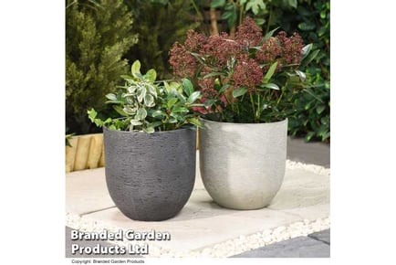 Stone Effect Planters 26cm