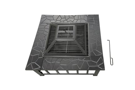 3-in-1 Large Square Fire Pit