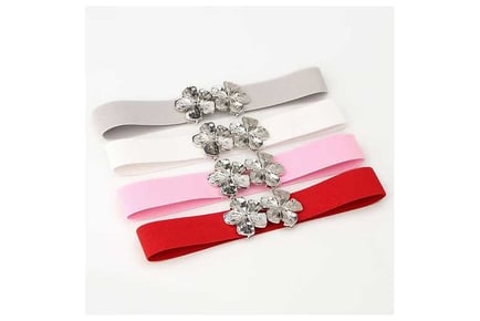 Rhinestone Wide Stretchy Belt